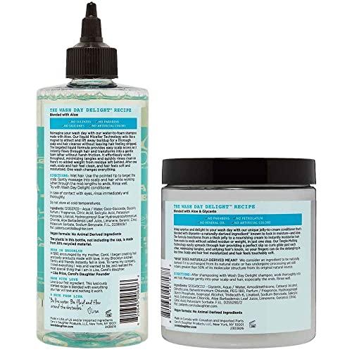 Carol's Daughter Carol\'s Daughter Wash Day Delight Sulfate Free Clarifying Shampoo and Deep Conditioner Gift Set with Aloe and Micellar - Best for Curly, Natural, and Textured Hair  Detangle and Moisturize