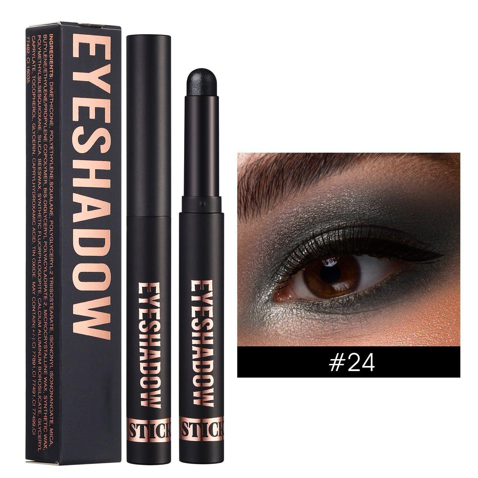 Spdoo Eyeshadow Sticks Set, Matte Cream Eyeshadow Sticks Set for Eyes, Shimmer Eye Crayon Shadow Brightener Stick, Long Lasting Waterproof Eye Shadow (#24)