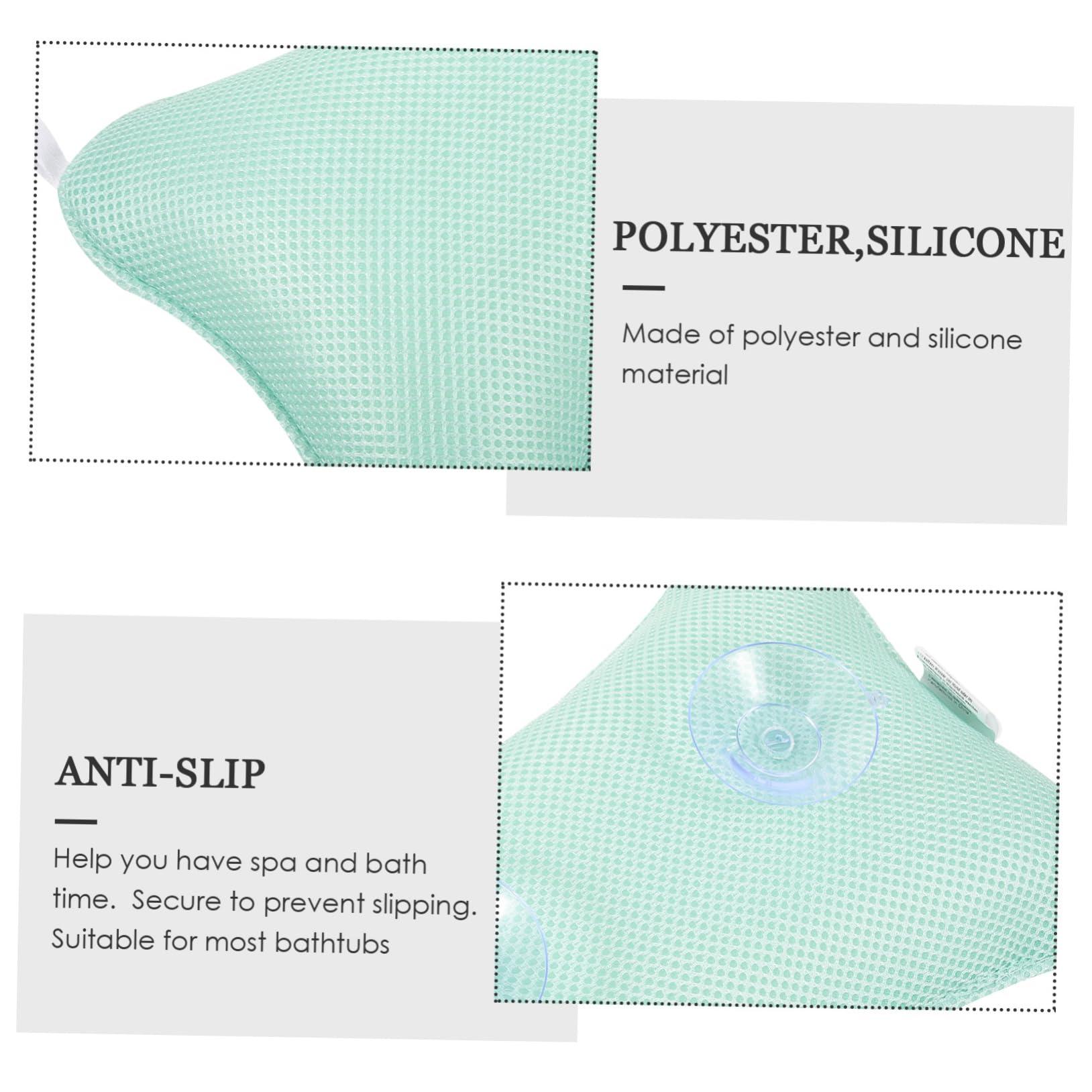 UTHCLO UTHCLO Pillow for Tub Bath Pillow for Curved Tub Bathtub Seat Curtain Inflatable Bath Pillow Spa Bathtub Pillows Bathtub Mat Sponge Absorbent Bath Mat Folding Bathtub