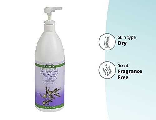 Medline Medline Remedy Unscented Olivamine Skin Repair Cream and Body Lotion, 32 Fluid Ounce