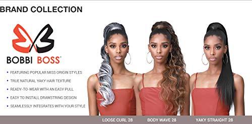 BOBBI BOSS Bobbi Boss Human Hair Blend Tress Up Miss Origin Ponytail Loose Curl 28" (NATBROWN)