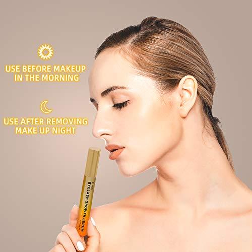 Dorzu Premium Eyelash Growth Serum and Eyebrow Enhancer Lash boost Serum for Longer, Fuller Thicker Lashes & Brows (0.17FL.oz/5ml)