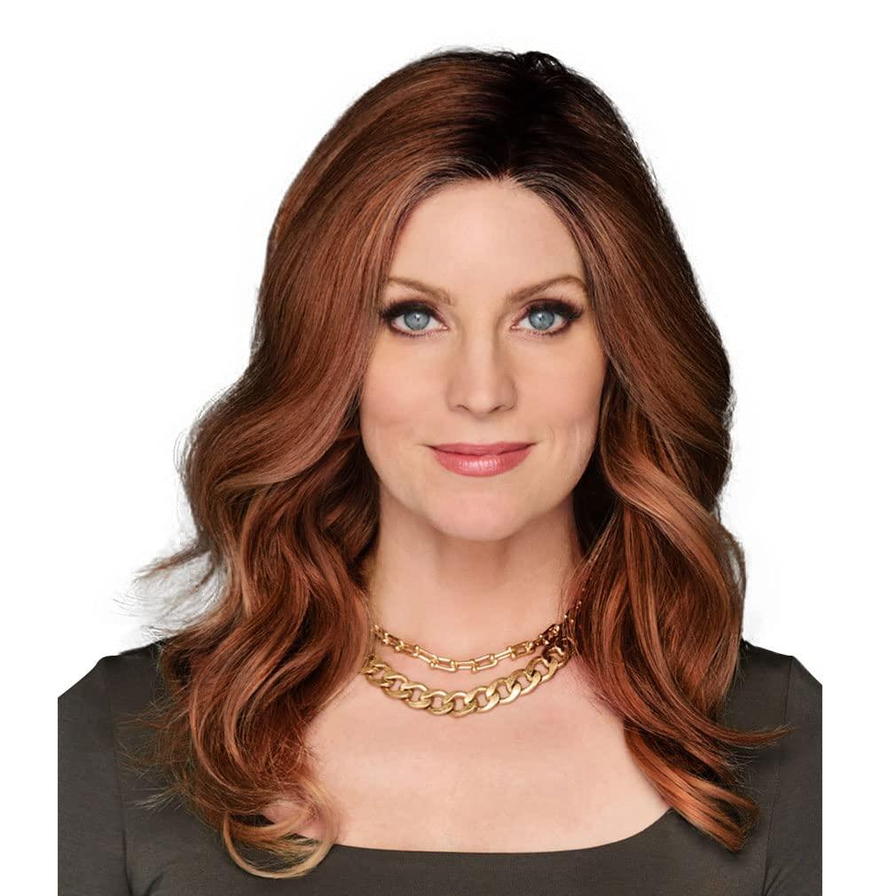 Raquel Welch Raquel Welch 14 Inch Wavy Top Billing Top-of-The-Head Hair Topper Wig, RL29/33SS Iced Pumpkin Spice