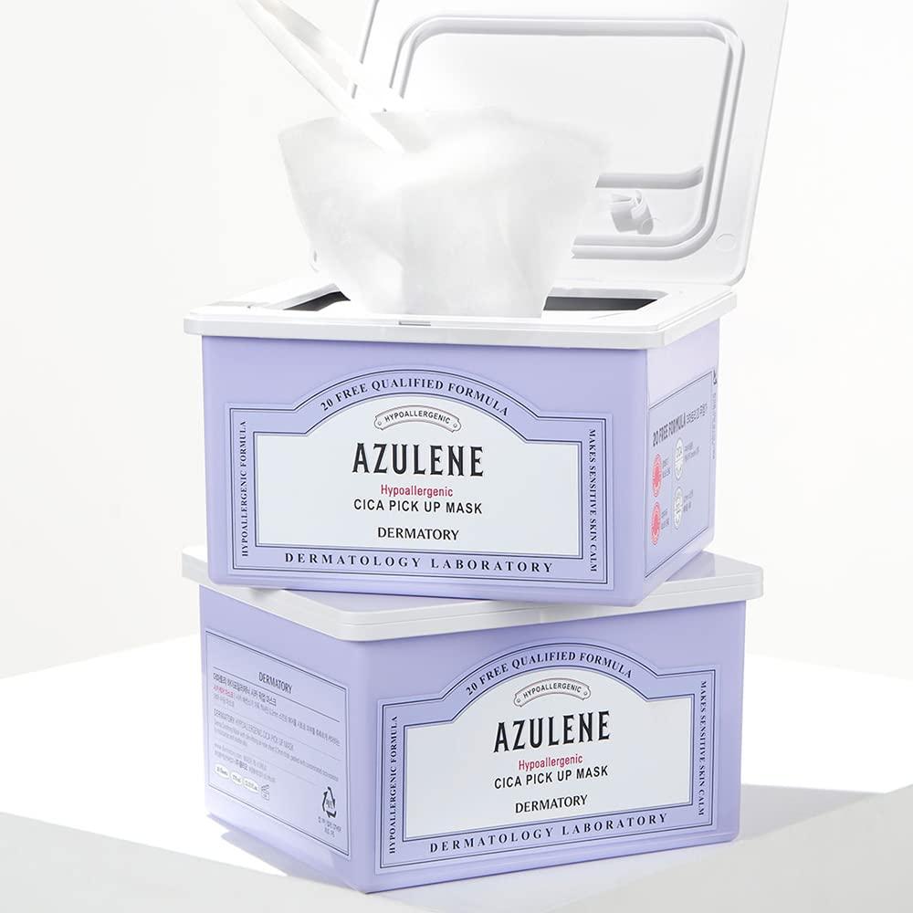 DERMATORY DERMATORY Hypoallergenic Cica Pick Up Mask, Thin Sheet Masks (0.2mm), Gentle, Moisturizing, Soothing, Healing, Calming Cica Skincare, Centella Asiatica, Guaiazulene, Panthenol (30 Sheets)