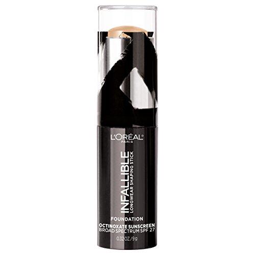 L'Oreal Paris L'Oreal Paris Makeup Infallible Longwear Shaping Stick Foundation, 405 Sand, 1 Tube, 0.32 Ounce