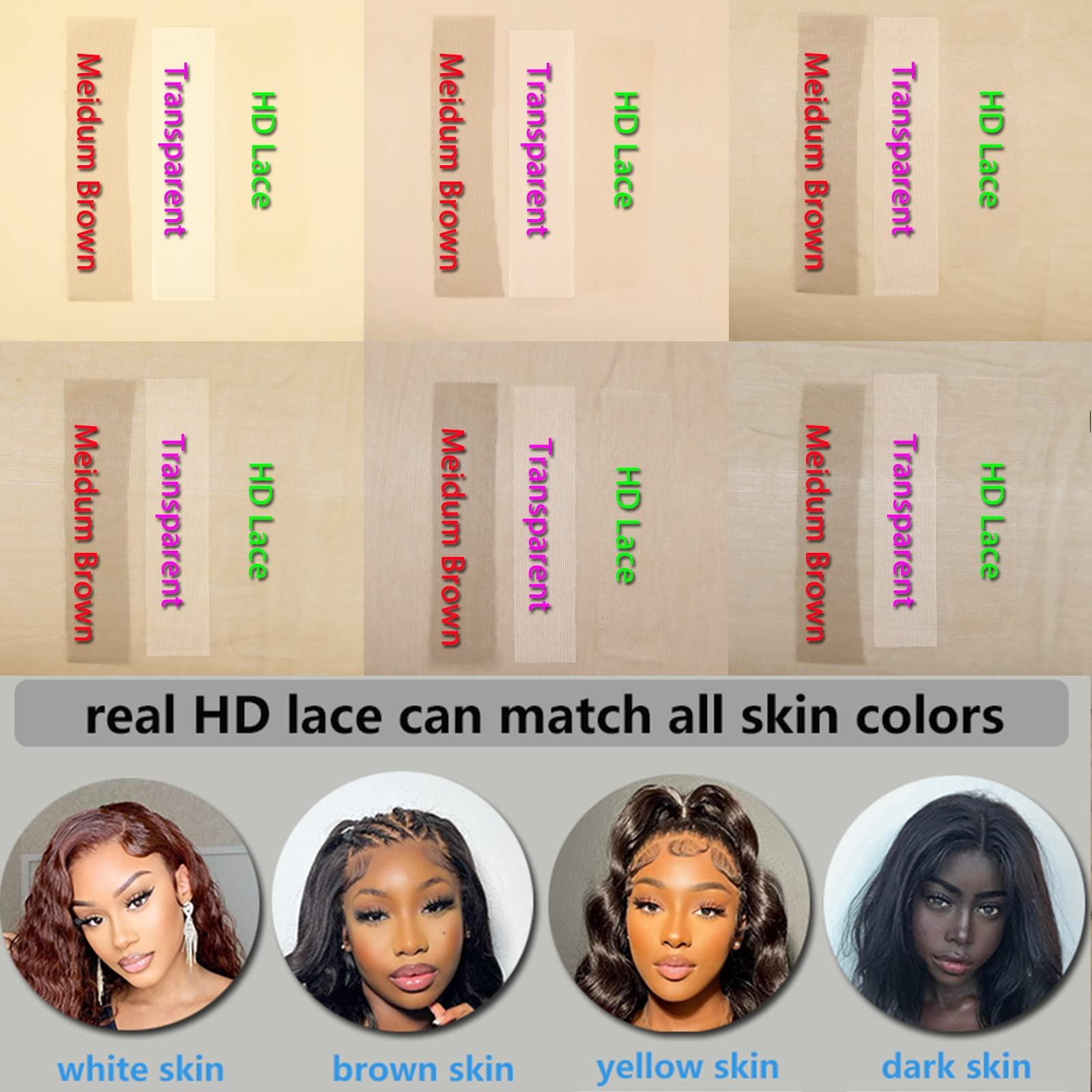 zigzag hair ZigZag Hair Loose Wave 5x5 HD Lace Closure Pre Plucked 4C Kinky Edges Hairline Curly Baby Hair Brazilian Virgin Human Hair Loose Deep Wave Swiss HD Lace Closure Free Part (18 Inch, Loose Wave)