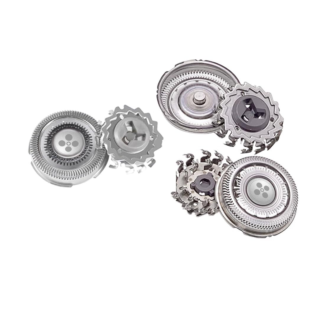 WELURE Latest version 3Pcs RQ12 Replacement Shaver Head Compatible with Philips Norelco RQ11 RQ10 Sensotouch 3D 1260X 1280X 1290X RQ1180 Arcitec Razor Shaving Unit Triple 3D