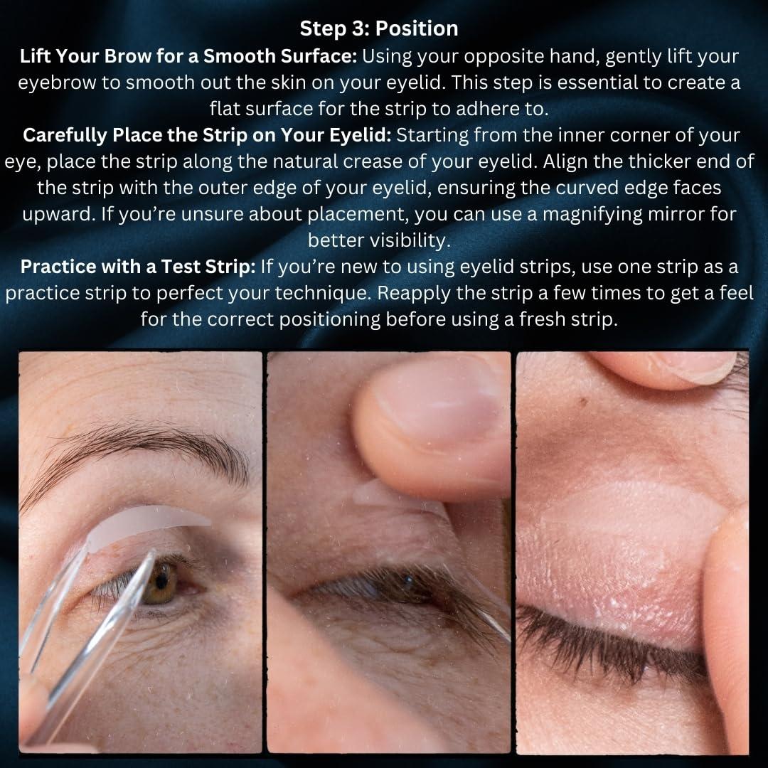 SeeRa SeeRa: Instant Lifting Eyelid Tape for Hooded & Droopy Eyes - Hypoallergenic, Waterproof, Invisible Eye Lift Strips, Non-Surgical, Eyelid Lifters & Stickers (4mm-7mm) (5mm-Intermediate)