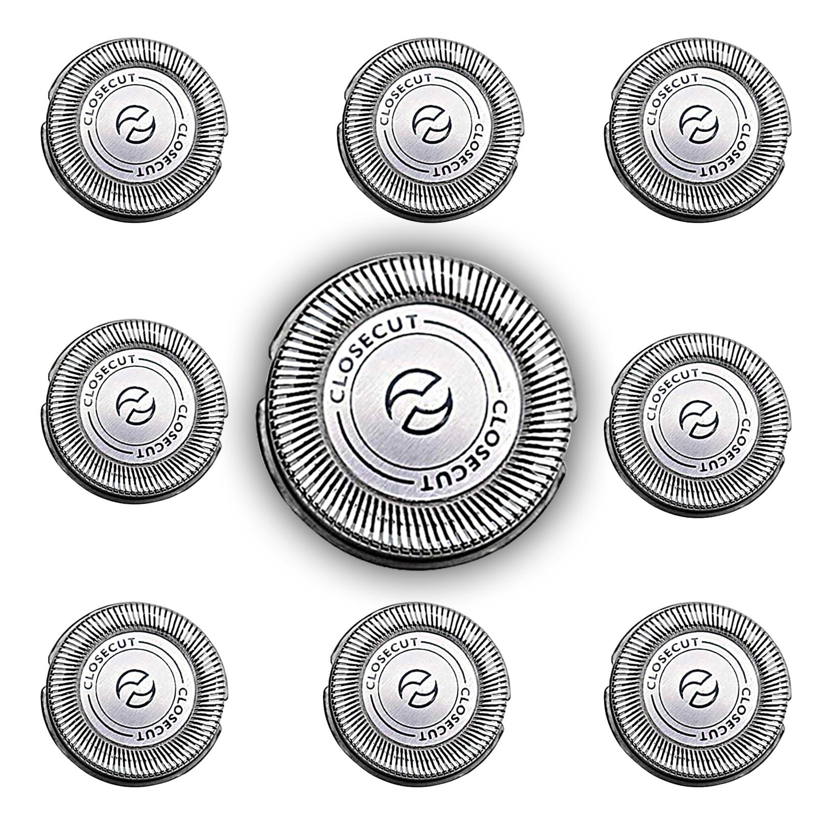 aoblaze 9 Packs HQ56 Replacement Shaver Heads for Philips Norelco HQ6 HQ56 HQ55 HQ4 HQ3,Compatible with HQ300 HQ442 HQ916 HS190 HQ6990 Electric Shavers etc.