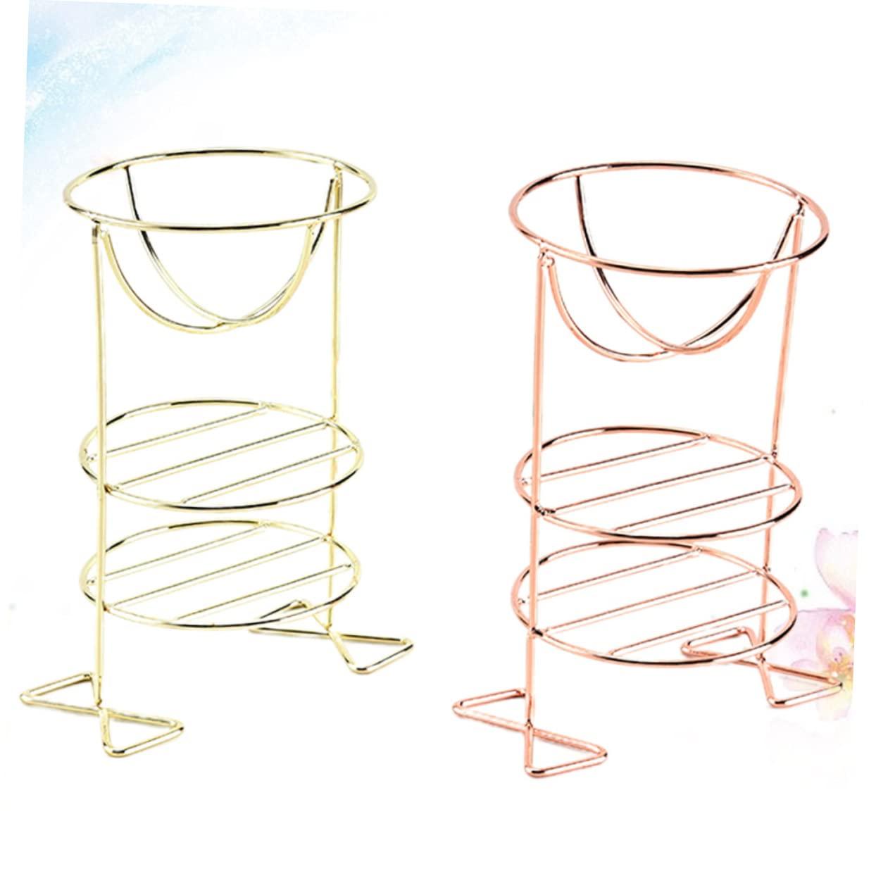 CANIGHT CANIGHT Powder Puff Organizer Set Makeup Powder Puff Stand Cup Tray and Rack Storage for Beauty Tools