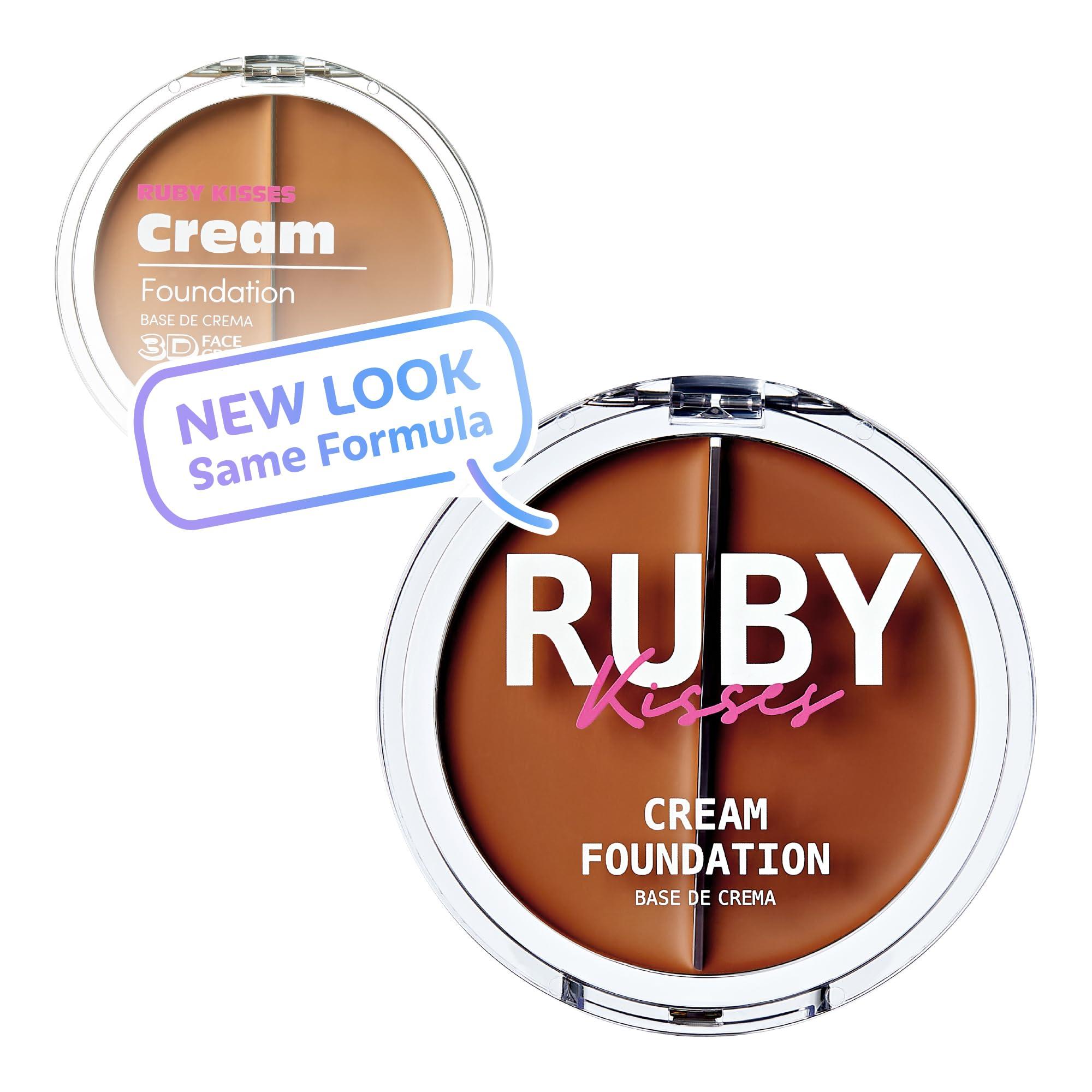 Ruby Kisses Ruby Kisses 3D Face Creator Cream Foundation & Concealer, 12 Hours Long Lasting, Medium to Full Coverage, Non-Greasy, Ideal for Makeup & Contour Palette (Level 11)