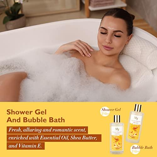 LILY ROY LILY ROY Perfumes Spa Gift Baskets Set Spa Bath Gift Set Bath and Body Gift Basket Set for Women and Men 18 Pcs Gifts Basket Set Spa Kit Christmas Birthday Gifts Set for Fathers Day Mothers Day