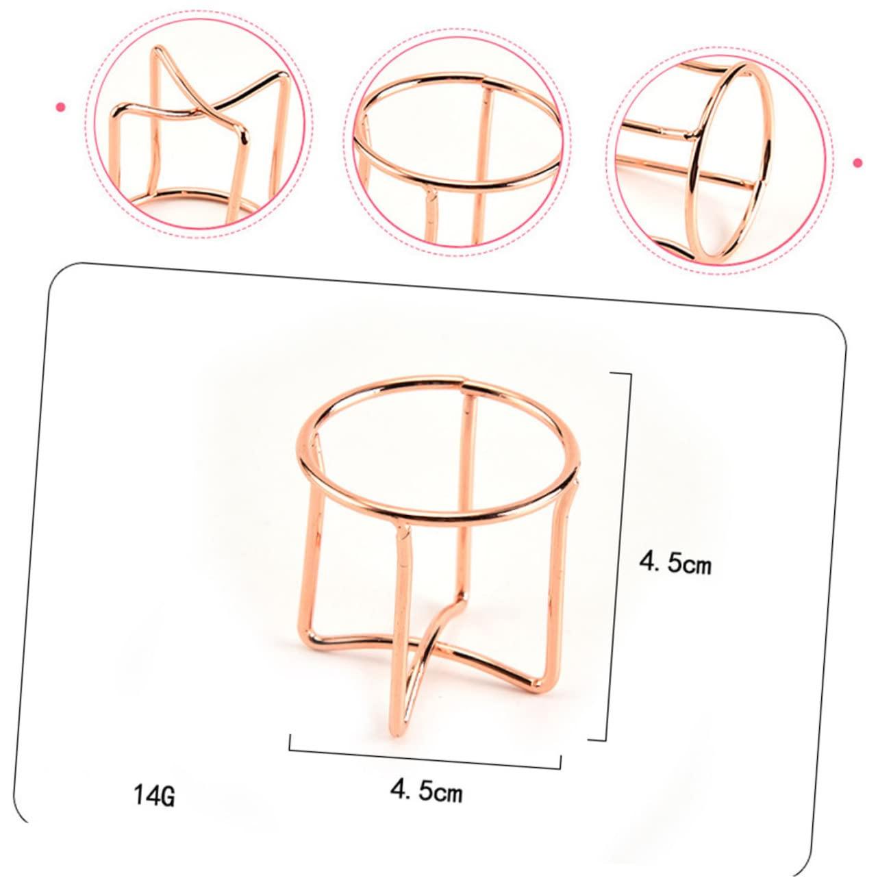 VINTORKY VINTORKY 2pcs Makeup Sponge Holder Stand Rose Gold Cross Shape Puff Drying Rack for Beauty Tools