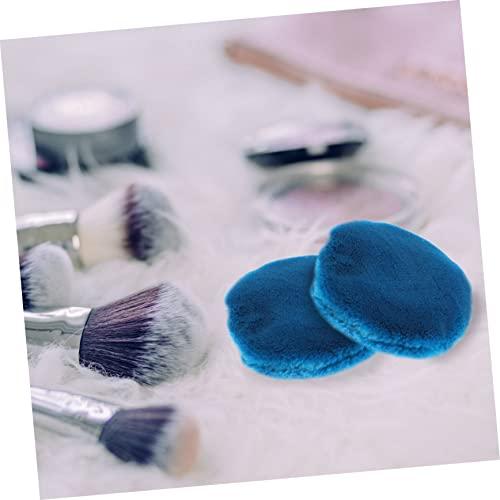 Ipetboom Ipetboom 4 Pcs Powder Puff Face Puff Body Puff Powder Container with Puff Sponge Puff Fluffy Powder Makeup Pads for Pressed Velour Powder Dispenser Makeup Puff Velvet Puffs Plush Blue