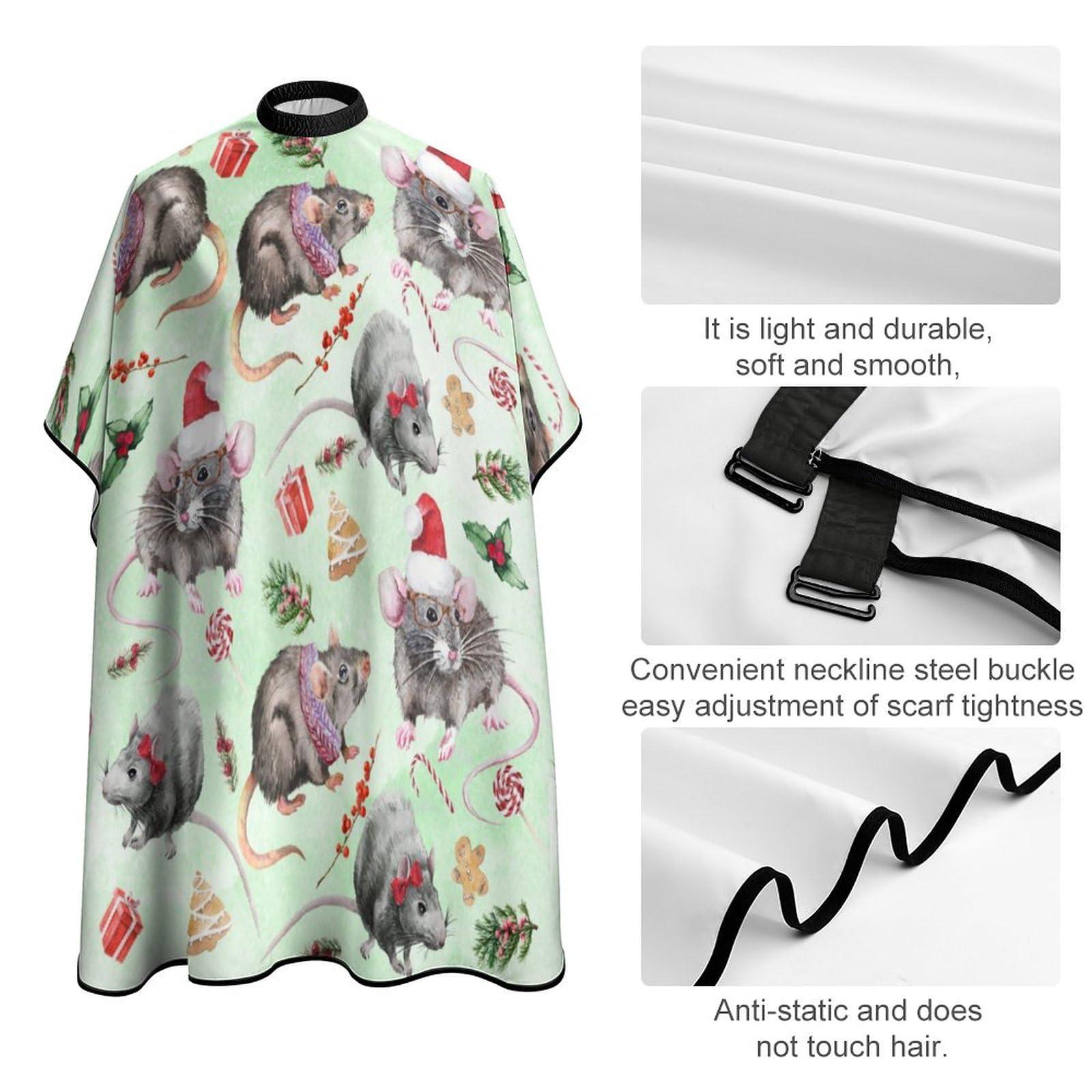 Feim-AO Feim-AO Kids Barber Cape Christmas Salon Cape for Kids Hair Cutting Cape With Adjustable Closure Professional Haircut Cape for Boys Girls