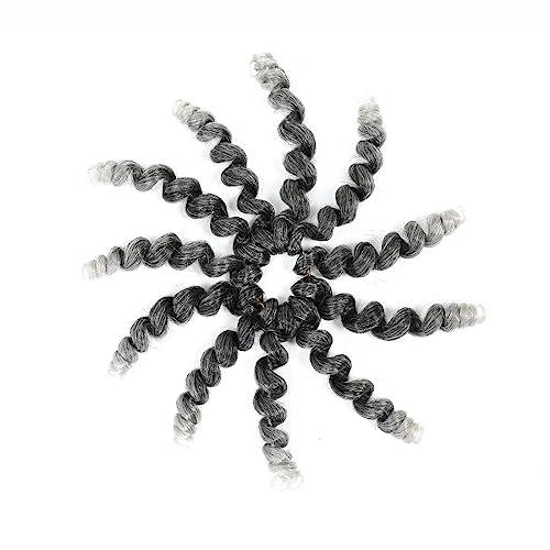 Aclovcy 8 Pack Jamaican Bounce Crochet Hair Curly Crochet Hair 8 Inch Wand Curl Crochet Hair For Black Women Jamaican Twist Braid Hair Short Crochet Curly Hair Extensions(8 Inch (Pack of 8),Tgray)