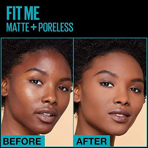 Maybelline New York Maybelline Fit Me Matte + Poreless Liquid Foundation Makeup, Nutmeg, 1 fl; oz; Oil-Free Foundation (Pack of 3)