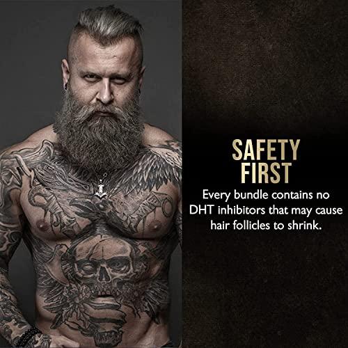 The Beard Struggle The Beard Struggle Warriors Beard Balm & Night Liquid Elixir Beard Oil Bundle Moisturizing, & Healthier Beard Growth - Silver Collection - Viking Storm