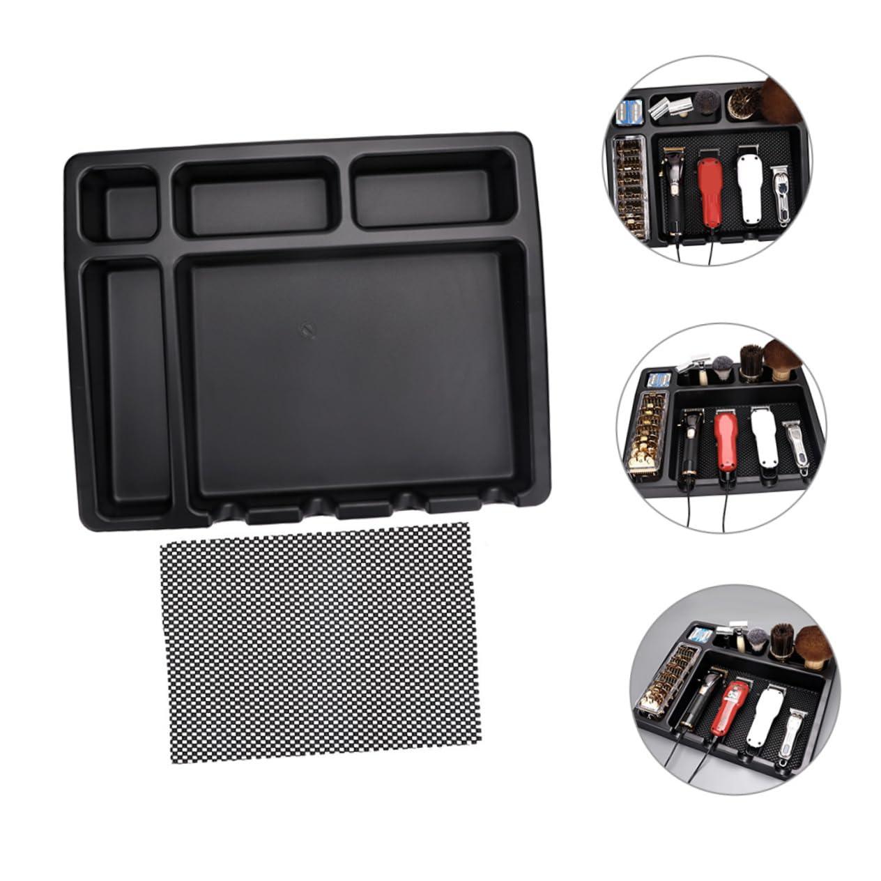 HAPINARY HAPINARY Hair Clipper Storage Rack Shaver Cavitation Machine Hair Clippers Barber Kit Barber Clippers Electric Clippers for for Men Grooming Barber Shears Barber Mat for Station Black Abs