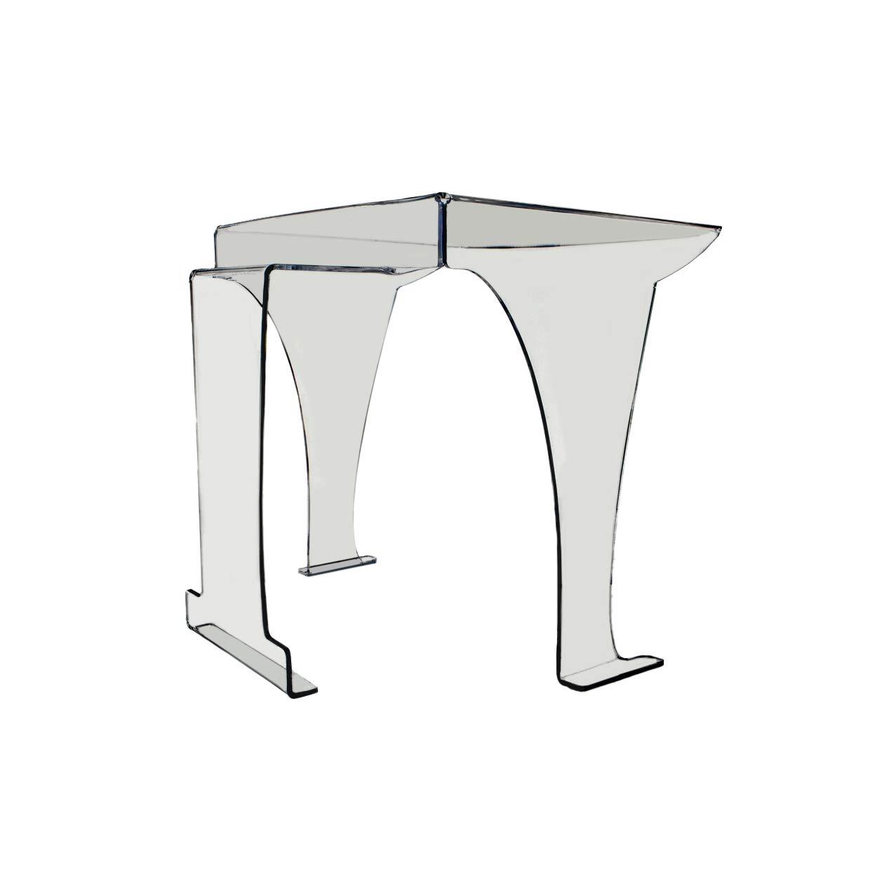 PlanetPlexi PlanetPlexi Portable Protective Esthetician Salon Plexiglass Shield Box-Clear Acrylic Massage Sneeze Guard for Beauty Salons Lashes Facial Durable Salon Masseurs