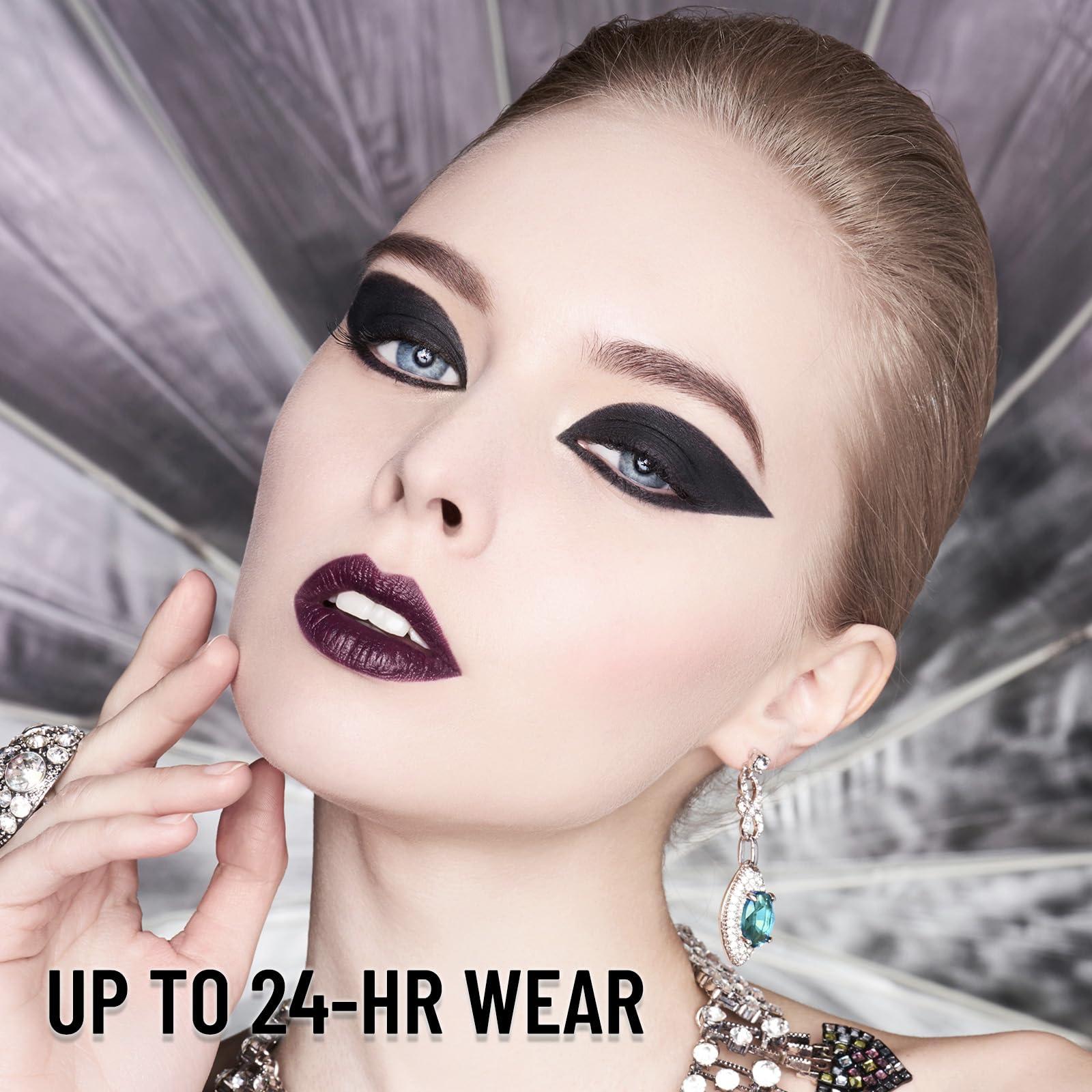 UCANBE UCANBE Dark Black Single Eyeshadow Palette, Matte Eye Shadow for Smoky Emo Goth Makeup, Professional Highly Pigmented Long-Lasting Waterproof Make Up Pallet