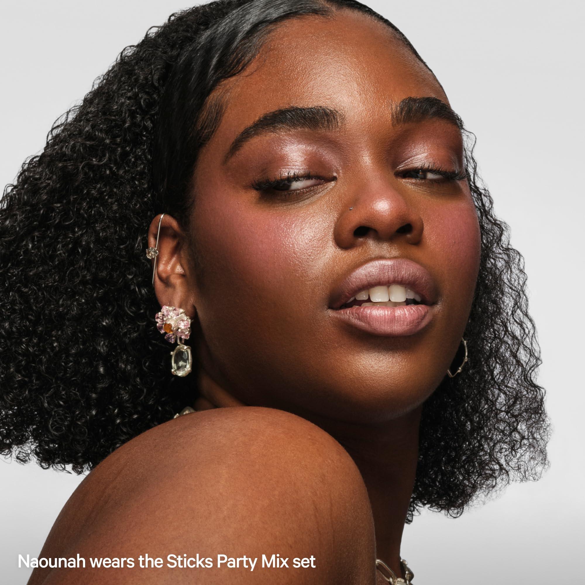 Milk Makeup Milk Makeup Sticks Party Mix - Includes 2 Full-Size Lip + Cheek Cream Blush and 1 Full-Size Highlighter - Easy to Apply - 1,000 Swipes in Every Stick - Vegan, Cruelty Free