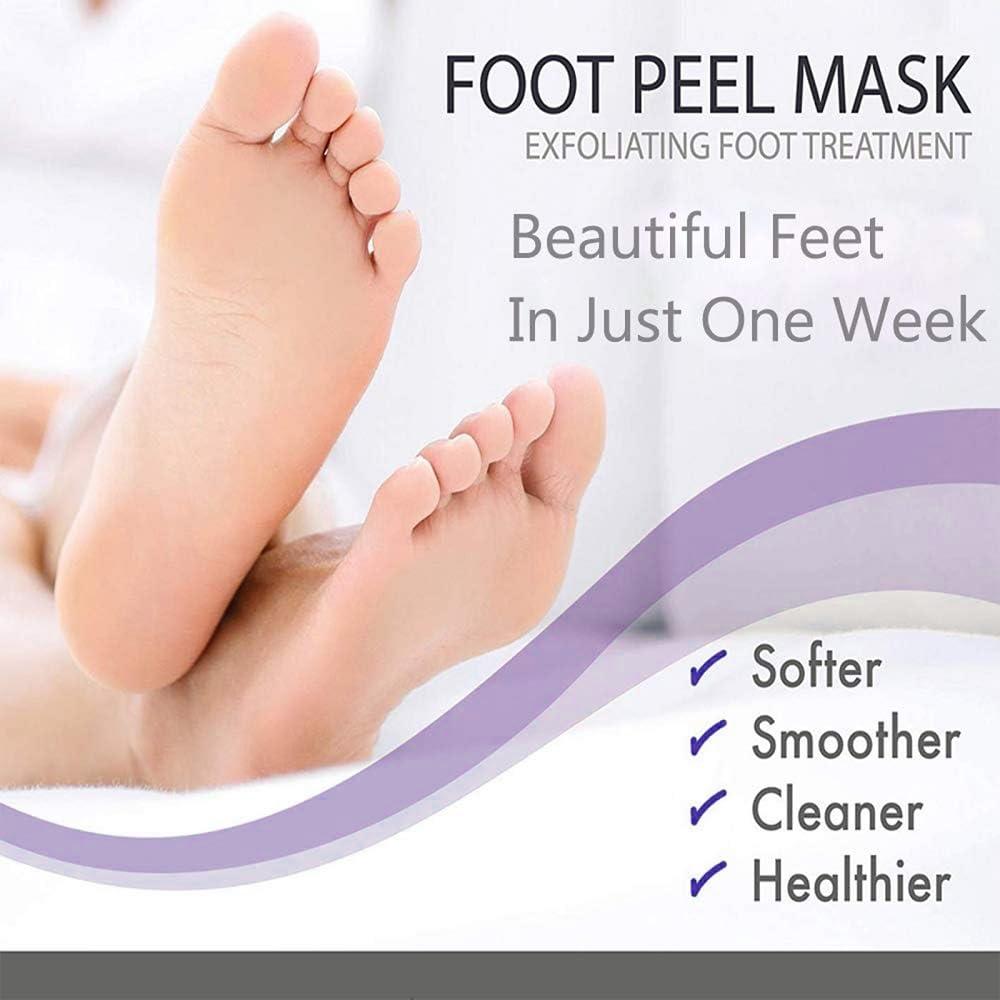 Dr.Pedi Dr.Pedi Foot Peel Mask (5 Pairs) Natural Exfoliator for Dry Dead Skin, Dry, Cracked Feet, Callus, Spa, for Baby Soft Skin Made with Lavender Extract Women and Men Peeling Exfoliating