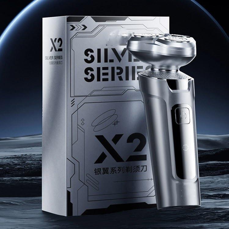 EKHOU Head Shavers for Bald Men, Electrical Rotary Shaver for Men Type-C Rechargeable Magnetic Suction Cutter Head IPX7 Waterproof Machine