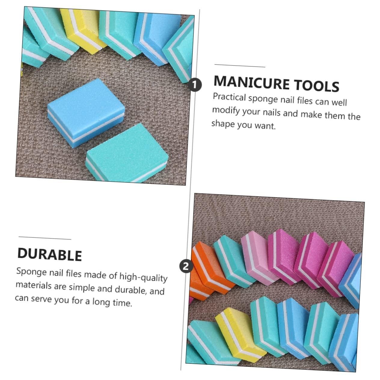 MERRYHAPY MERRYHAPY 30 Pcs Small Square Sanding Nail Buffer Nail File Buffing Sanding Block Buffing Sanding Kit Grit Nail File Nail Files Kit De Manicura Nail Buffers Pedicure Tools