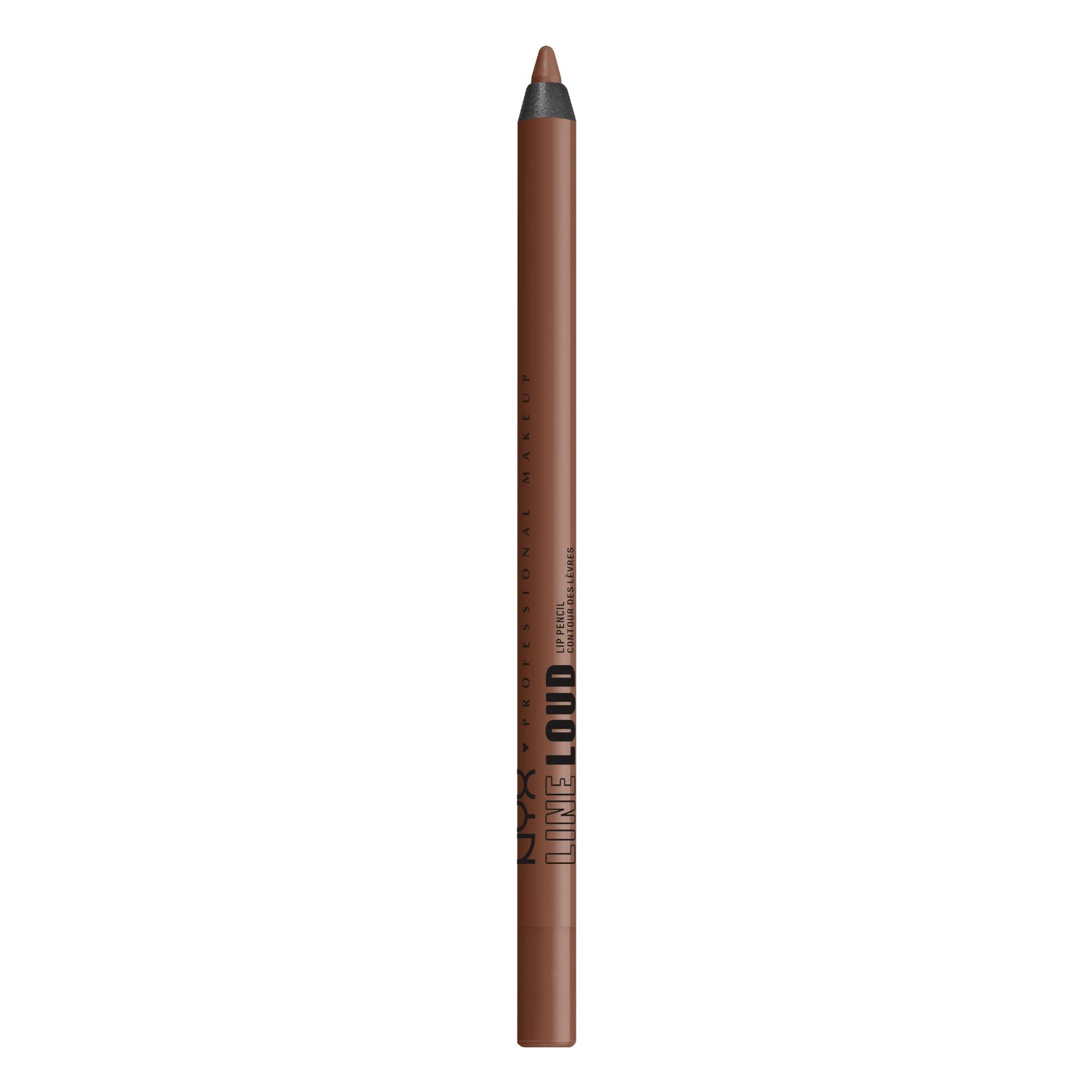 NYX PROFESSIONAL MAKEUP NYX PROFESSIONAL MAKEUP Line Loud Lip Liner, Longwear and Pigmented Lip Pencil with Jojoba Oil & Vitamin E - Total Baller (Rich Warm Brown)