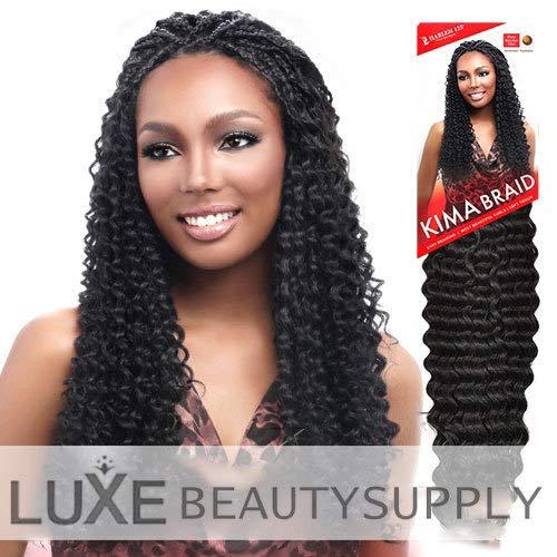 Harlem 125 Harlem125 Synthetic Crochet Hair Kima Braid - BRAZILIAN TWIST 20" (4 Medium Brown)
