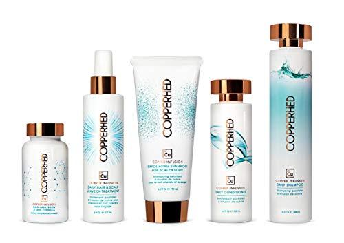 Copperhed Copper Infusion Hair, Lash, Brow & Skin Supplements (60 Count) - Anti-Aging - Delay Gray Hair - Preserve Color Pigmentation - Promote Healthy Hair Growth - Improve Collagen Production