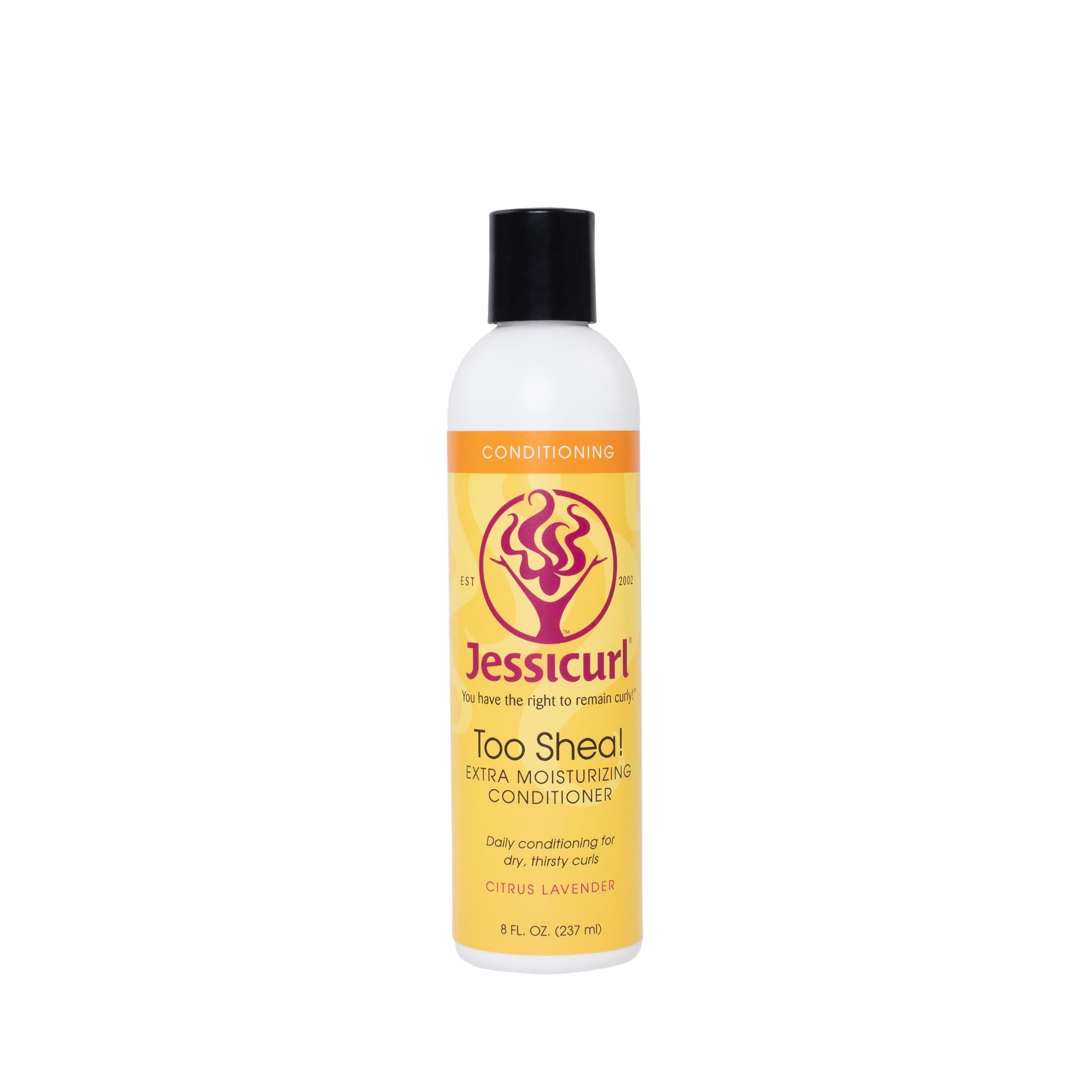Jessicurl Jessicurl, Too Shea! Extra Moisturizing Conditioner for Curly Hair, Citrus Lavender, 8 Fl oz. Leave in Conditioner for Dry Hair, Anti Frizz Hair Products