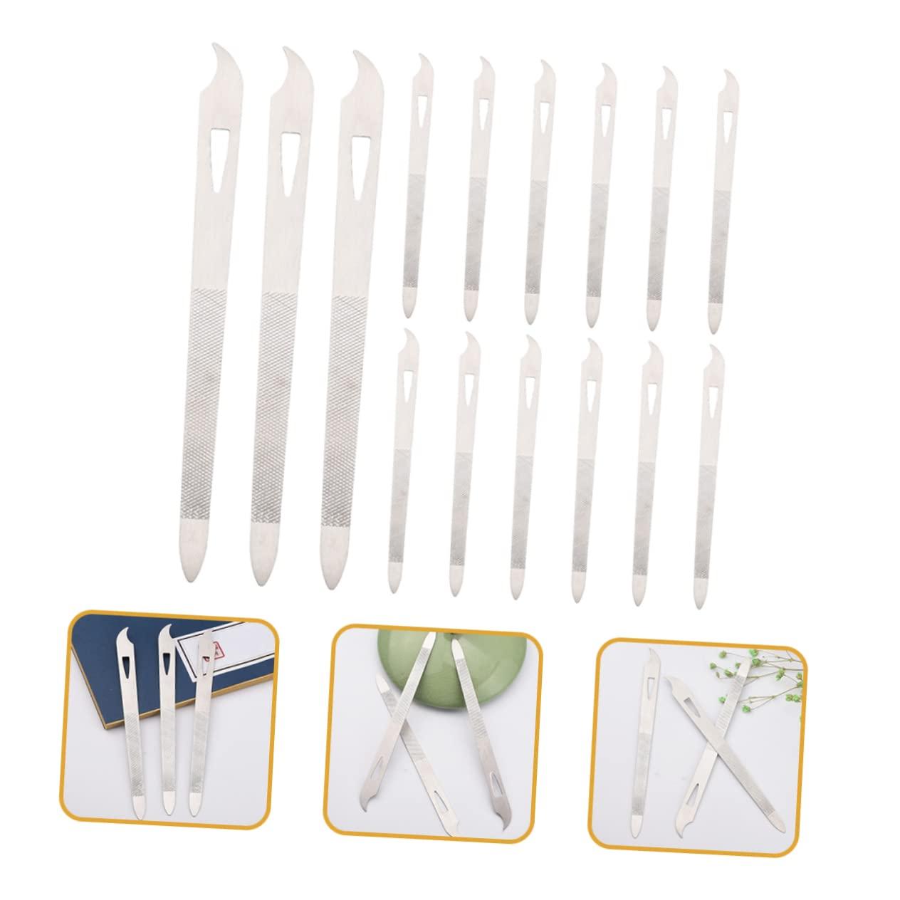 Healeved Healeved Nail Files and Buffers 15pcs Set Metal Fingernail Files for Manicure and Pedicure