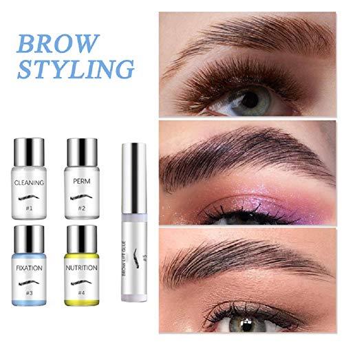 Autobestown 3D Eyebrow Lifting Eyebrow Enhancer Brows Brow Kit Safe Perming Brow Lift Set Styling Beauty Salon Home Use Makeup