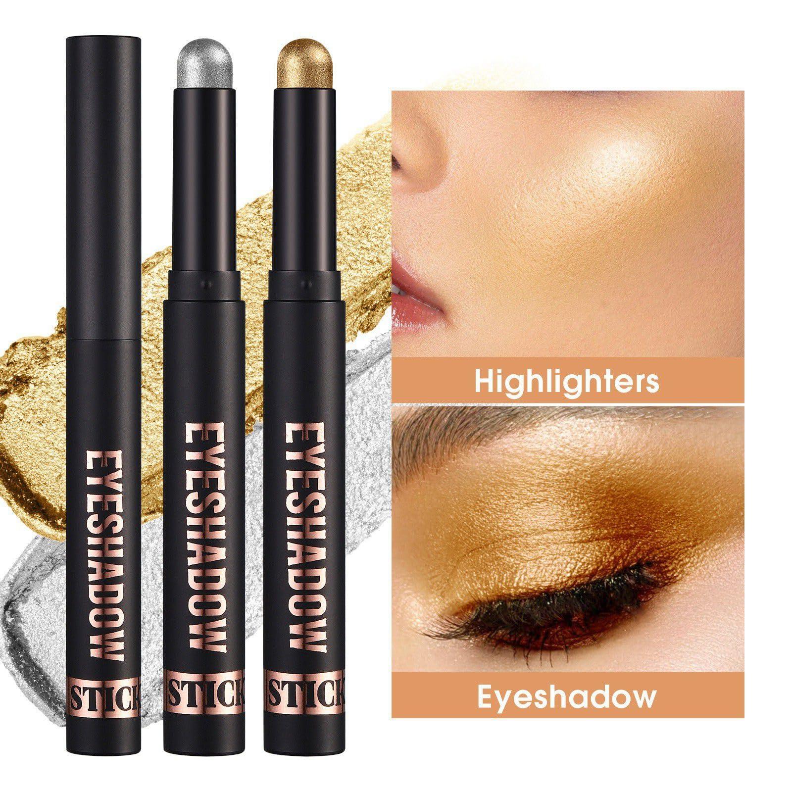 Spdoo Eyeshadow Sticks Set, Matte Cream Eyeshadow Sticks Set for Eyes, Shimmer Eye Crayon Shadow Brightener Stick, Long Lasting Waterproof Eye Shadow (#13)