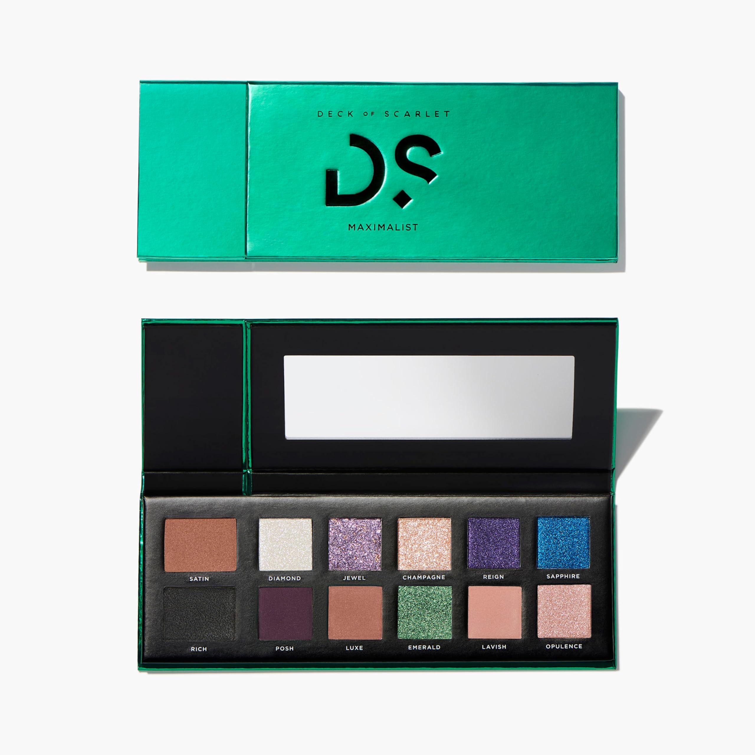 Deck of Scarlet Deck of Scarlet Eyeshadow Pallet - Maximalist, Long Wearing with Saturated Color, Clean & Vegan Eyeshadow