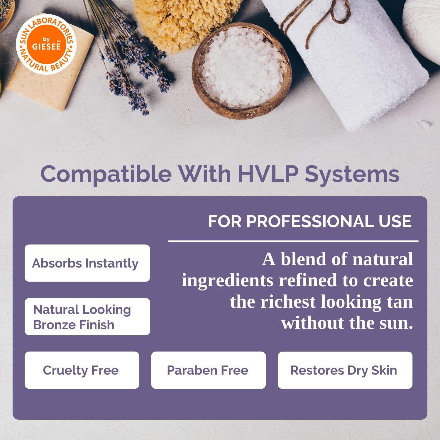 Sun Laboratories by Giesee Sun Laboratories Self-Tanner, 8 Oz | Overnight Spray Tan Solution, Bronzer for Body and Face - Fake Tanning Solution (Packaging May Very)