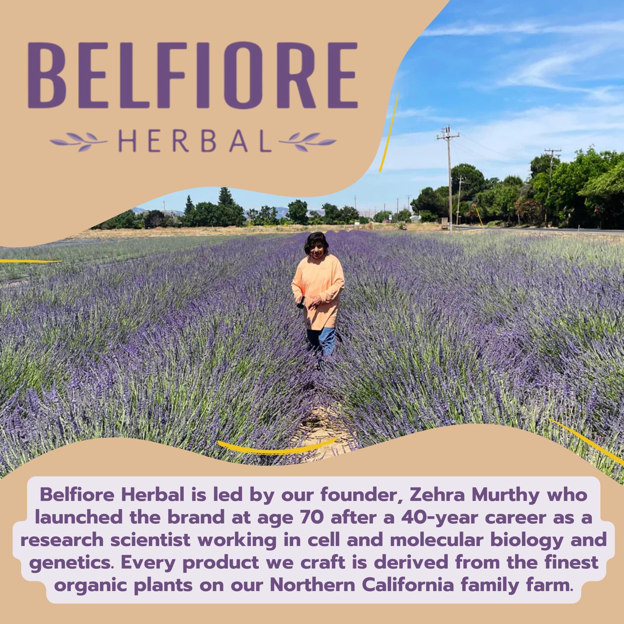 Belfiore Herbal Belfiore Herbal Ashwagandha 100% Pure Natural Organic Oil, Immune Support, Healthy Skin, Collagen Boosting Anti Wrinkle, Vegan non-GMO, 1 ounce