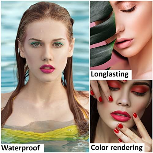 LZYLLS 6 Piece Matte Liquid Lipstick Set,Nude Matte Liquid Lip Stain Set,Nude Lipstick Matte Ladies Long Lasting Waterproof Non-Stick Cups,Non-Fade Nude Lipstick Lip Gloss Set ?Set B)