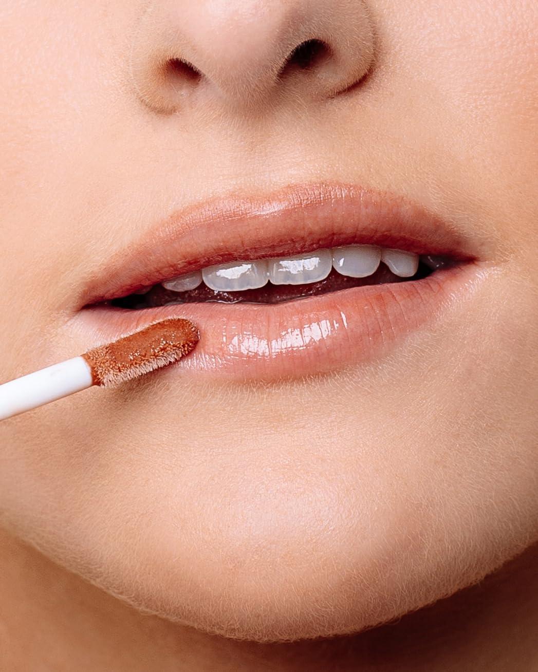 Naked Sundays Naked Sundays SPF 50 Glow & Go Lip Oil - SPF Lip Oil, Moisturizes and Protects Lips, 4.5ml in Salted Caramel