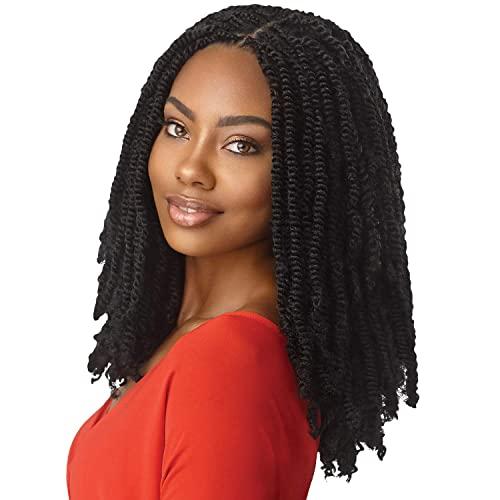 Outre Braids Outre Crochet Braids X-Pression Twisted Up 3X Springy Afro Twist 16" (5-Pack, 1B)