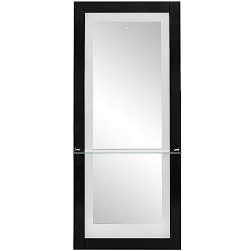 Dir Dir Salon Mirror Hair Salon Styling Wall Mount Salon Station Luna in Black
