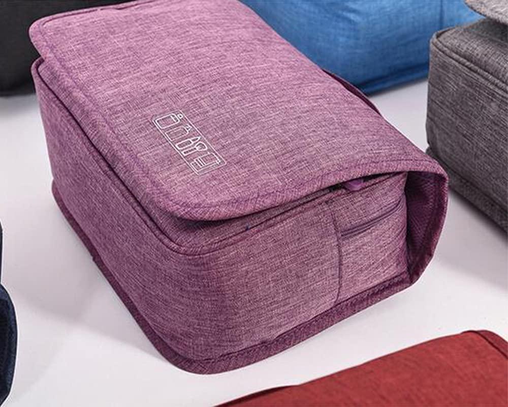 Qinntono Premium Hanging Travel Toiletry Bag for Women and Men, Hygiene Bag, Travel Toiletry Bag Dopp Kit , Men Shaving Bag, Water-resistant Cosmetic Makeup Travel Organizer for Men & Women with Sturdy Hook