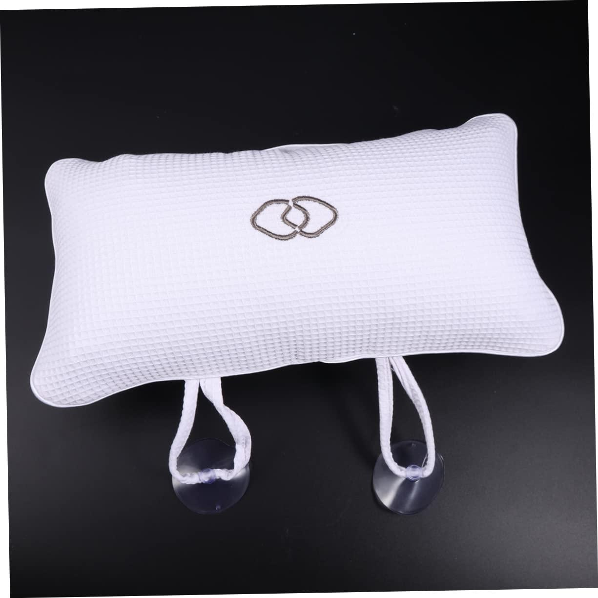 Healeved Healeved Bathtub Pillow Bath spa Pillow Bathtub Neck Pillow Bathroom Bath Pillows Bath Pillow White Bathing Pillows with air Bags Bathroom Pillows Washable Bath mat