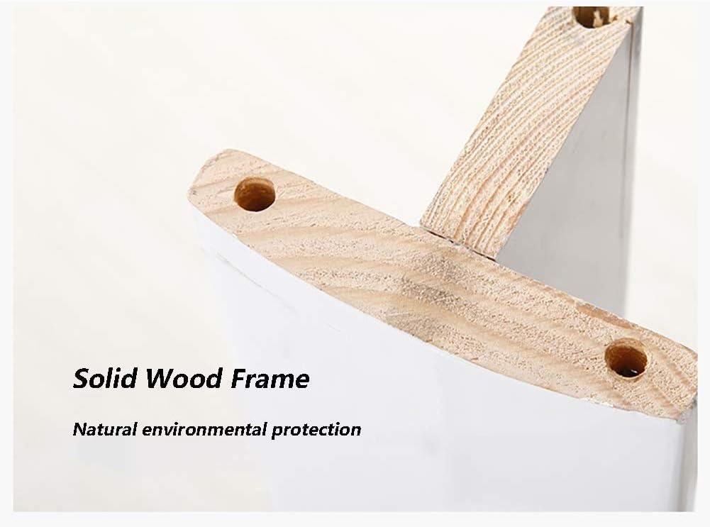 Katzowen Katzowen Utility Organizer Cart Wood Beauty Salon Trolley Roll-About Cart & Organizer, Hair Spa Equipment Styling Pedestal, Support 100kg, White