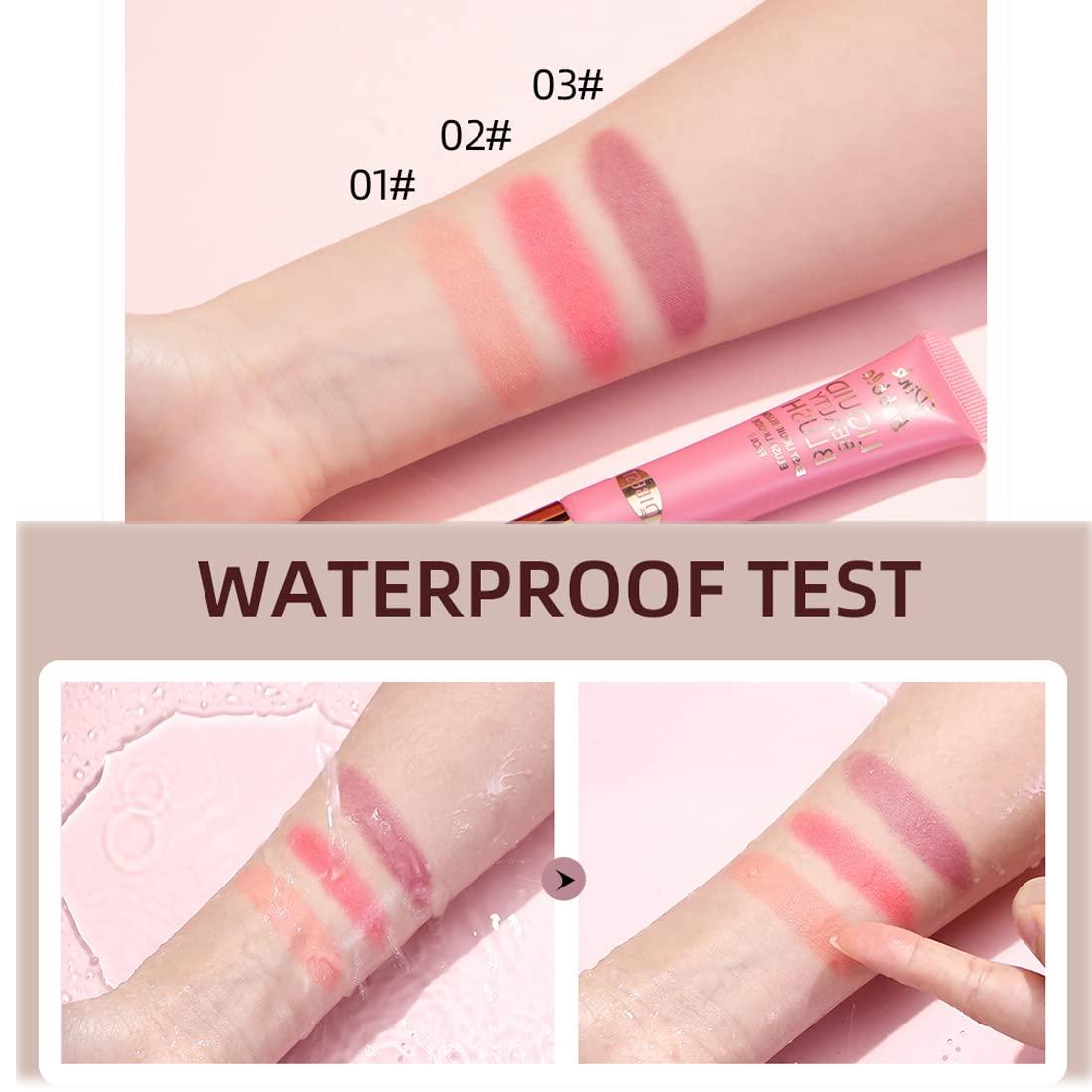 QiBest QiBest Liquid powder blusher Multi functional Waterproof Women\'s Professional Facial Palette Contour Makeup Natural and Lasting Beauty Brightening Matte High gloss Facial powder blusher Liquid can be mixed (C)