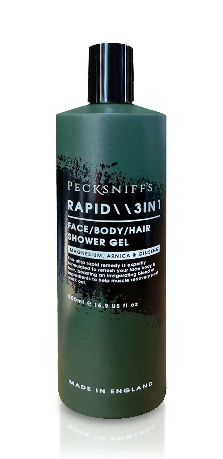 Pecksniff's Pecksniff's Rapid Magnesium 3-in-1 Arnica & Ginseng Shower Gel | 500ml /16.9 Fl Oz