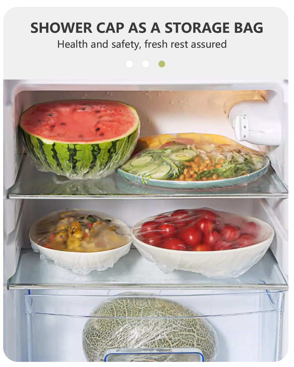 YIZIJIZI YIZIJIZI Disposable Shower Caps,Large Thick Clear Waterproof Shower Cap for Women, Large Size 20.5\", Home Use, Spa, Hotel and Hair Salon, Clear Shower Caps for Travel (70)