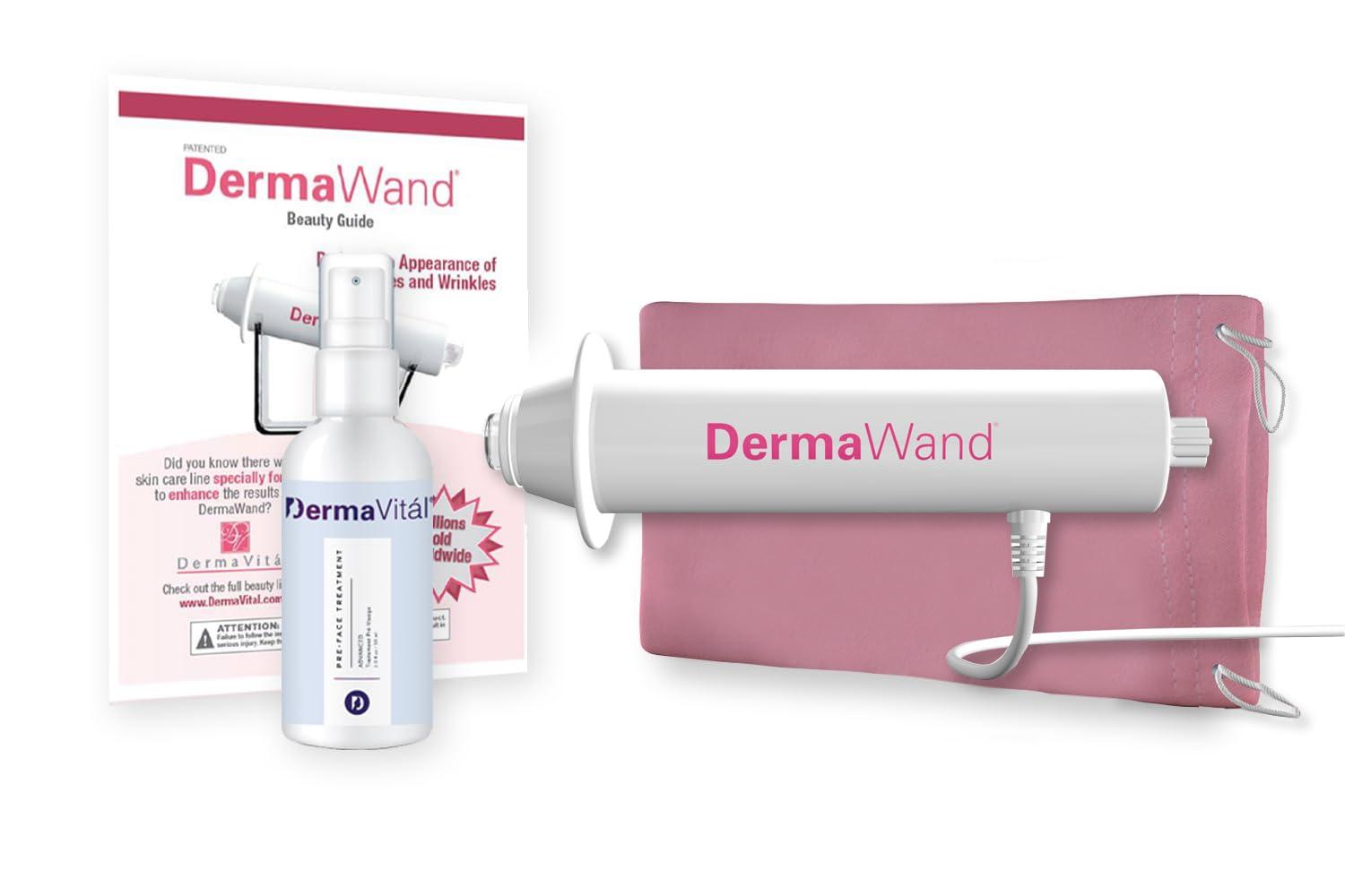 DermaWand Derma Wand Anti-Aging System - Portable Handheld Skincare Therapy Machine- Argon/Neon